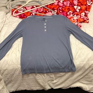 Dazy long sleeve shirt with 3 buttons